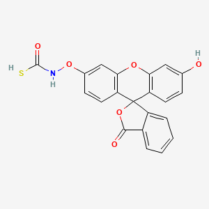 Chemical structure of FITC-Dextran (MW 4000)