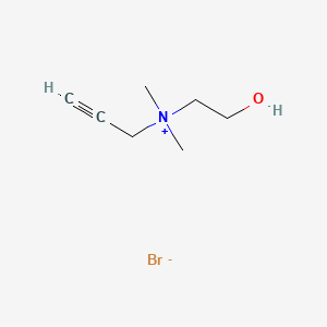Chemical structure of Propargylcholine bromide