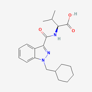 Chemical structure of AB-CHMINACA metabolite M2