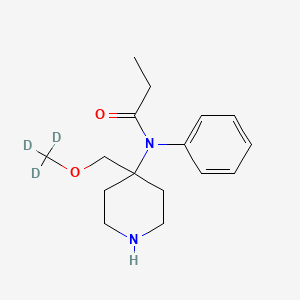 Chemical structure of Norsufentanil-d3