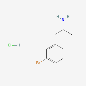 Chemical structure of 3-Bromoamphetamine (hydrochloride)