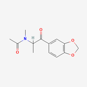 Chemical structure of N-acetyl-3,4-Methylenedioxymethcathinone