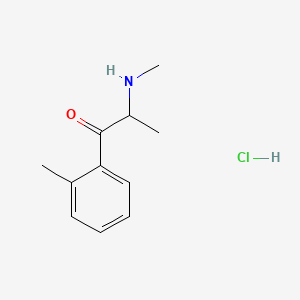 Chemical structure of 2-Methylmethcathinone hydrochloride