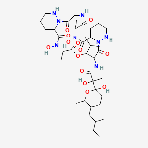 Chemical structure of L-156,602