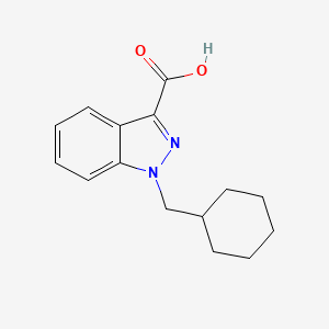 Chemical structure of AB-CHMINACA metabolite M4