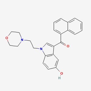 Chemical structure of JWH 200 5-hydroxyindole metabolite