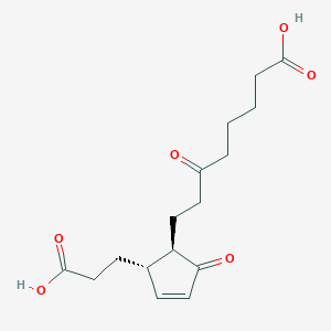 Chemical structure of tetranor-PGJM
