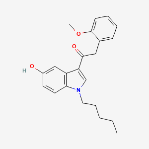 Chemical structure of JWH 250 5-hydroxyindole metabolite