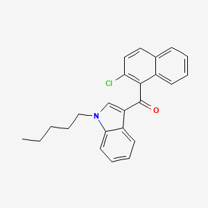 Chemical structure of JWH 398 2-chloronaphthyl isomer