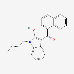 Chemical structure of JWH 073 2-hydroxyindole metabolite