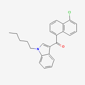 Chemical structure of JWH 398 5-chloronaphthyl isomer