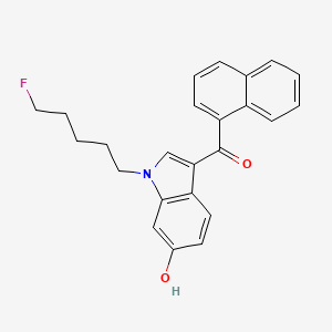 Chemical structure of AM2201 6-hydroxyindole metabolite