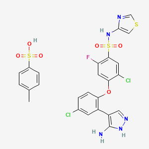 Chemical structure of PF-05089771 (tosylate)
