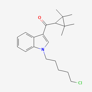 Chemical structure of UR-144 N-(5-chloropentyl) analog