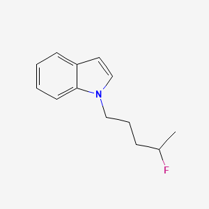 Chemical structure of 4-Fluoropentylindole