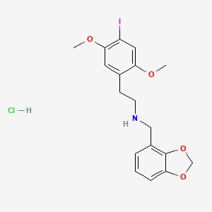 Chemical structure of 25I-NBMD (hydrochloride)
