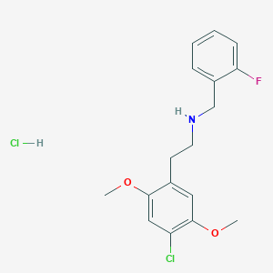 Chemical structure of 25C-NBF (hydrochloride)