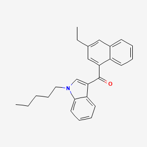 Chemical structure of JWH 210 3-ethylnaphthyl isomer