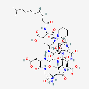 Chemical structure of Aspartocin D