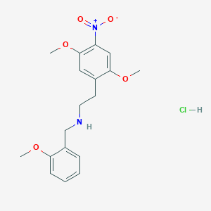 Chemical structure of 25N-NBOMe (hydrochloride)