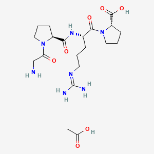 Chemical structure of GPRP acetate