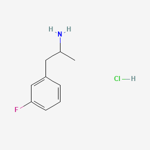 Chemical structure of 3-Fluoroamphetamine hydrochloride