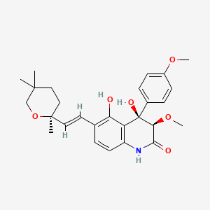 Chemical structure of Penigequinolone A