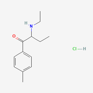 Chemical structure of 4-Methyl-α-ethylaminobutiophenone (hydrochloride)