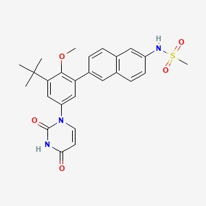 Chemical structure of Dasabuvir