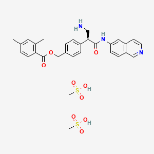 Chemical structure of AR-13324 mesylate
