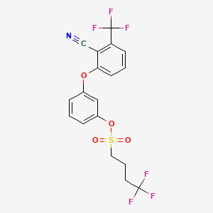Chemical structure of Bay 59-3074