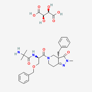 Chemical structure of Capromorelin Tartrate