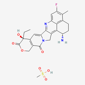 Chemical structure of Exatecan Mesylate