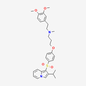 Chemical structure of Fantofarone