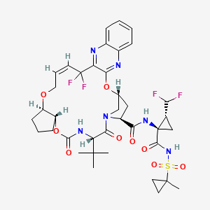 Chemical structure of Glecaprevir