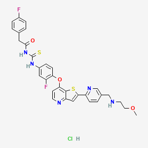 Chemical structure of Glesatinib hydrochloride