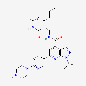 Chemical structure of JQEZ5