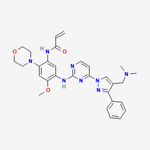 Chemical structure of Lazertinib