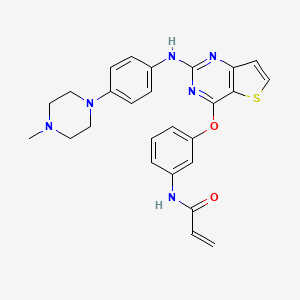 Chemical structure of Olmutinib