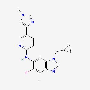 Chemical structure of ONO-8590580