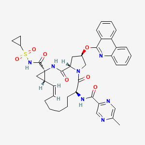 Chemical structure of Paritaprevir
