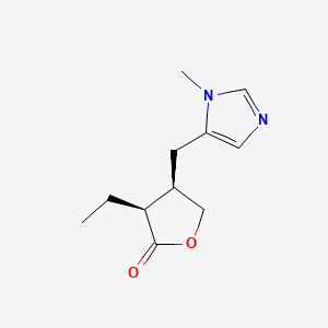 Chemical structure of Pilocarpine