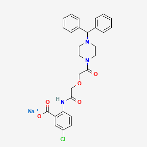 Chemical structure of TM5275 sodium