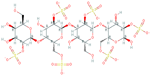 Chemical structure of λ-Carrageenan
