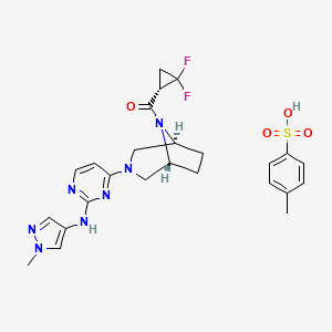 Chemical structure of Brepocitinib Tosylate