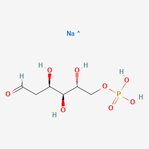 Chemical structure of 2-deoxy-D-Glucose-6-phosphate (sodium salt)