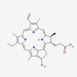 Chemical structure of Pyropheophorbide a