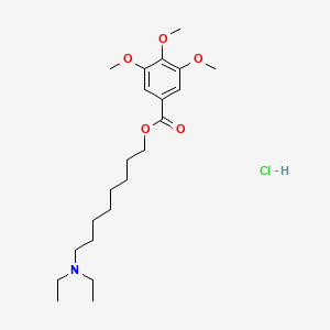 Chemical structure of TMB 8 (hydrochloride)