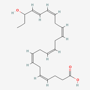 Chemical structure of (±)20-HDHA