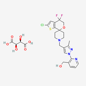 Chemical structure of LY-2940094 tartrate